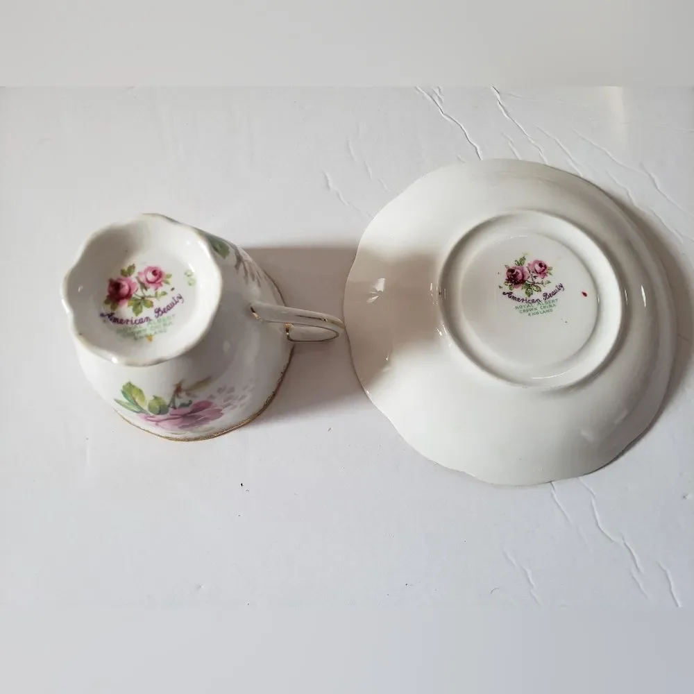 Royal Albert American Crown China Cup & Saucer